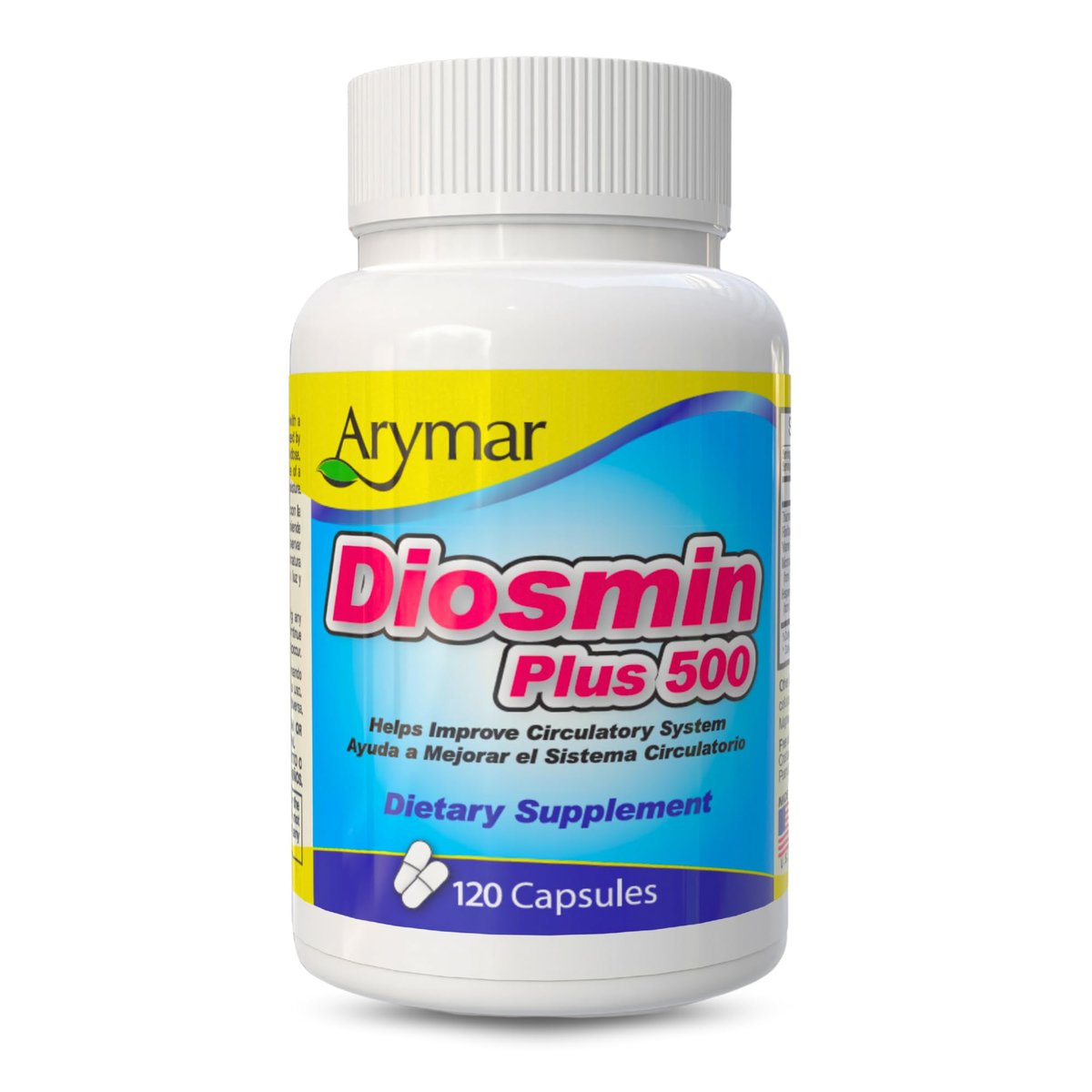 Arymar Diosmin Plus 500 – Kreislauf-Unterstützung, 500 mg, 120 Kapseln