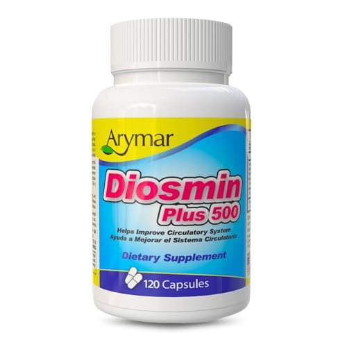 Arymar Diosmin Plus 500 – Kreislauf-Unterstützung, 500 mg, 120 Kapseln