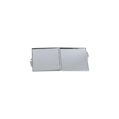 Zaoalife Tragbarer Klappspiegel im Mini-Format – Quadratischer Rhinestone-Kompaktspiegel für Reisen, für Damen und Herren