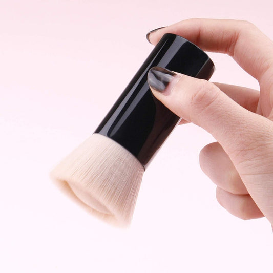 Anne's Giverny Foundation Pinsel - Präzisions Make-up Pinsel für loses Puder, Professioneller Kosmetikpinsel, Schwarz