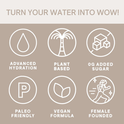 Cure Hydration Pflanzliches Elektrolyt-Getränkepulver | Ohne Zuckerzusatz | Dehydrierungslinderung | Kokoswasserpulver | FSA-HSA-fähig | Nicht-GMO, Vegan | 8 Beutel – Tropical Punch