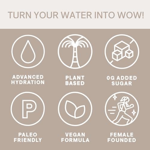 Cure Hydration Pflanzliches Elektrolyt-Getränkepulver | Ohne Zuckerzusatz | Dehydrierungslinderung | Kokoswasserpulver | FSA-HSA-fähig | Nicht-GMO, Vegan | 8 Beutel – Tropical Punch