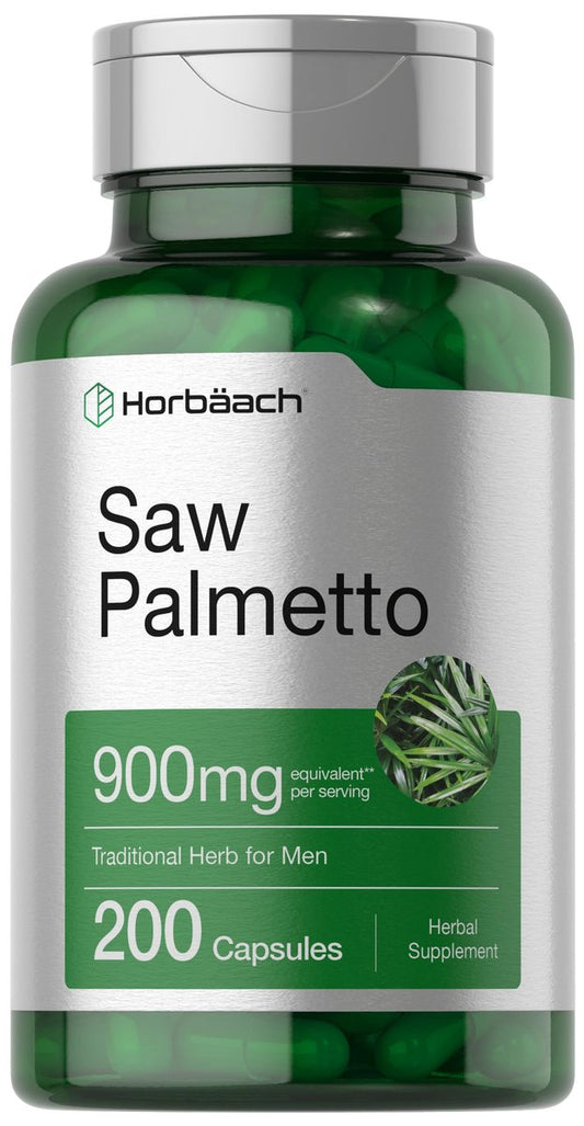 Horbäach Sägepalmen-Extrakt | 200 Kapseln | Non-GMO und glutenfreie Formel | Traditionelles Kräuterergänzungsmittel aus Sägepalmbeeren