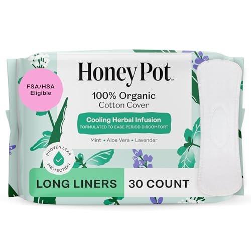 The Honey Pot Company – Kräuter-Slipeinlagen mit ätherischen Ölen und Bio-Baumwollabdeckung, 30 Stück