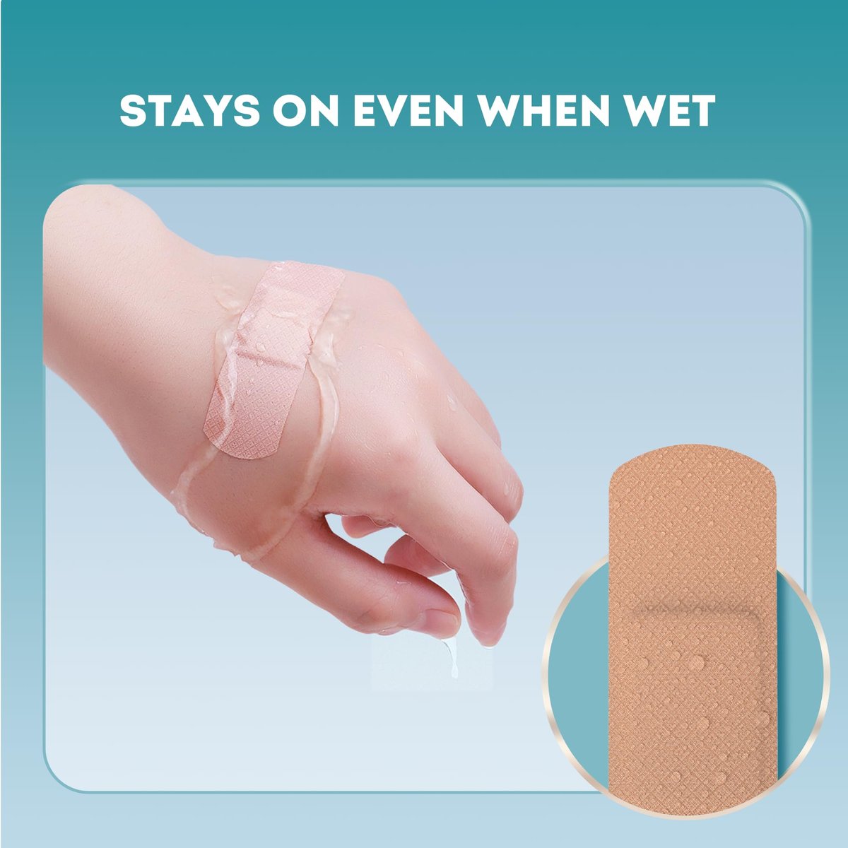 Ourmed Flexible Fabric Pflaster, 100 Stück, Latexfrei, Erste-Hilfe-Pflaster mit nicht haftendem Pad, für Wunden, Schnitte, Schürfwunden, Blasen, verschiedene Größen