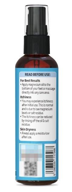 Seven Minerals Reisegröße Reines Magnesiumöl – USP-Qualität Magnesiumspray, ohne ungesunde Spurenmineralien – aus altem unterirdischem Perm-Meer in den USA, inkl. kostenlosem eBook (60 ml)