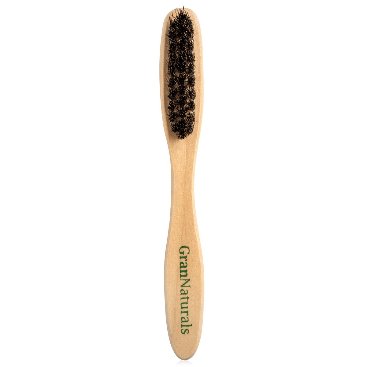 GranNaturals™ Teasing Wildschweinborstenbürste für glattes Zurückkämmen, Pferdeschwanz, Hochsteckfrisuren, Edge Control & Haarabschnitte – Holzbürste für eine glatte & elegante Frisur