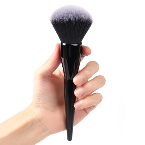 Großer Puderpinsel: Luxuriöser Foundation-Pinsel, Professioneller Make-up-Pinsel zum Verblenden von Flüssig-, Creme- und Puder-Make-up, Vegan mit tierversuchsfreien Borsten