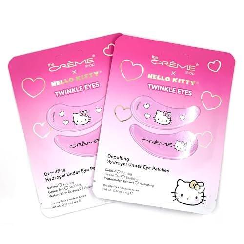 The Crème Shop x Hello Kitty Daily Skinsuperstars Hautpflege-Set – Koreanisches Skincare-Set mit Gesichtsmasken und Augenpflastern (6-teilig)