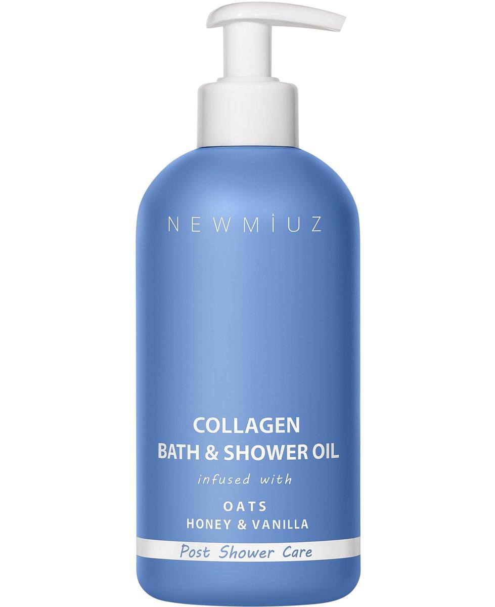 New Miuz Collagen InShower Body Conditioner – Feuchtigkeitsspendendes Pflegeöl für die Dusche mit Haferflocken, Honig & Vanille (10,14 fl oz)