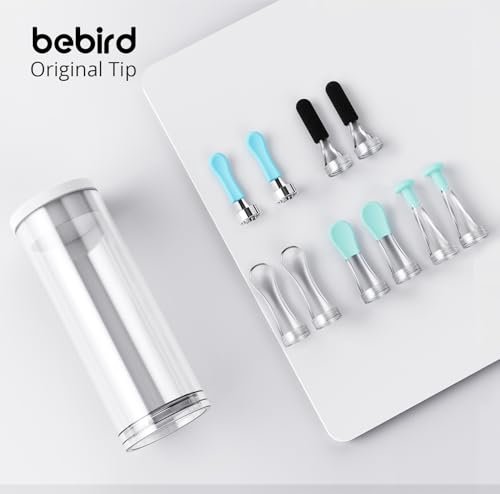 BEBIRD Offizielles R1 Original Zubehör – 10 Ersatzspitzen für nasse/trockene Ohrenreinigung – Ohrlöffel-Aufsätze kompatibel mit BEBIRD R1/M9/R3/X3/W3/D3Pro/T15/C3 (Neue Spiralstruktur!)