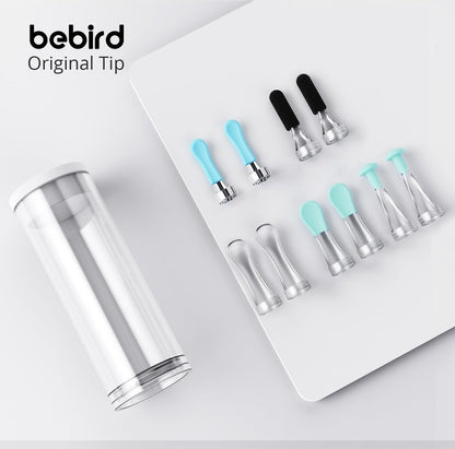BEBIRD Offizielles R1 Original Zubehör – 10 Ersatzspitzen für nasse/trockene Ohrenreinigung – Ohrlöffel-Aufsätze kompatibel mit BEBIRD R1/M9/R3/X3/W3/D3Pro/T15/C3 (Neue Spiralstruktur!)