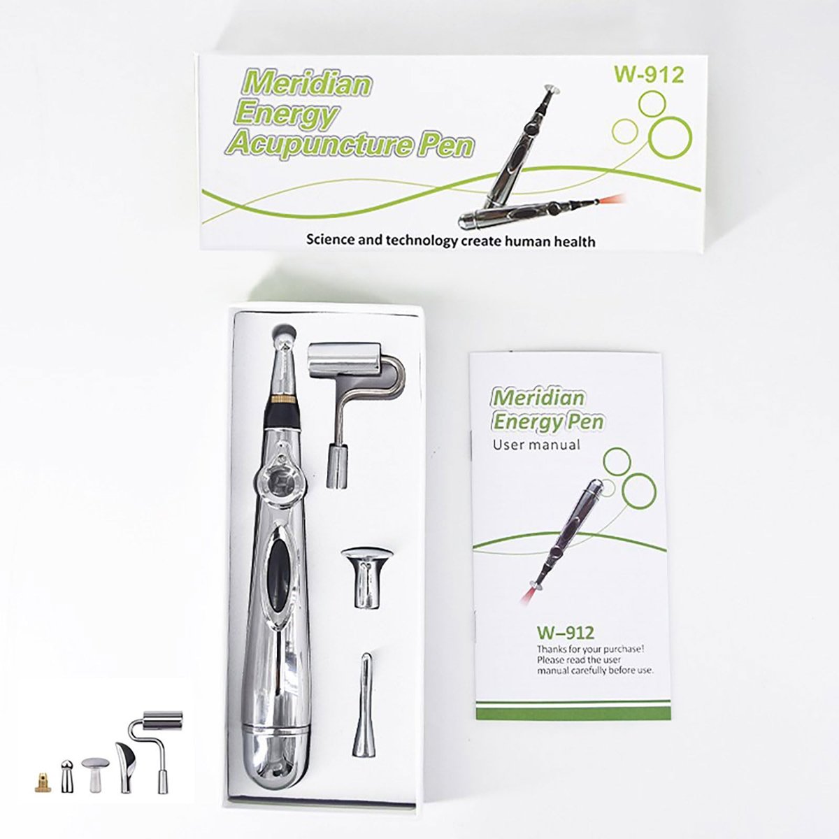 Akupunkturstift Elektronisch, 5-in-1 Energie-Massagegerät für Frauen und Männer