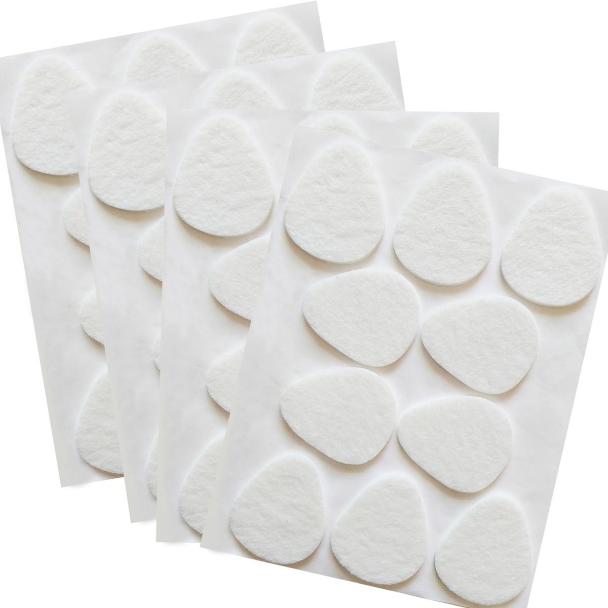 Misorita Metatarsal Pads für Damen und Herren, 40 Stück, Filz-Ballenpolster, selbstklebende Fußballenauflagen, Fußpolster für Vorfuß- und Sohlenunterstützung, Metatarsalgie Morton Neurom