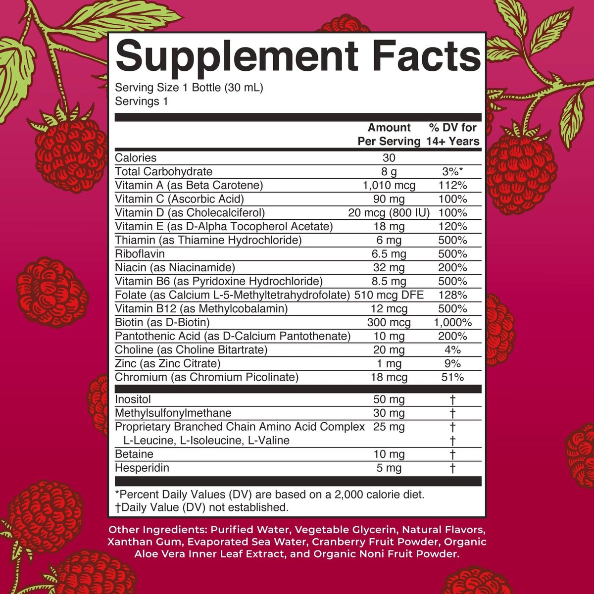 MaryRuth's Flüssiges Morgen-Multivitamin Reisegröße | Multivitamin für Männer & Frauen | Vitamin A, C, D, E, B6, B12, Biotin, Zink | Schönheit | Immunität | Vegan | Ohne Gentechnik | Glutenfrei | 30 ml | 8 Portionen