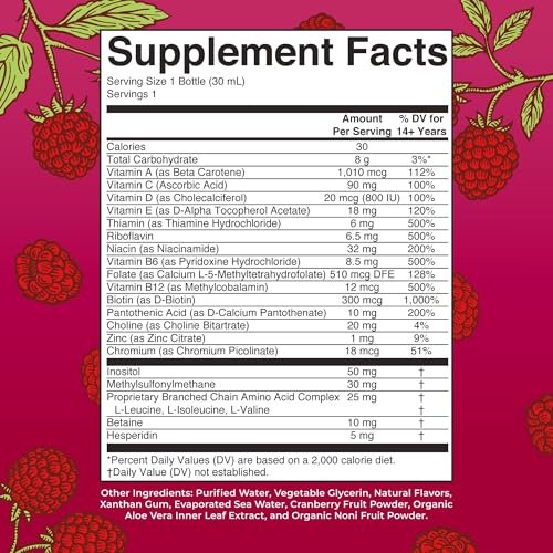 MaryRuth's Flüssiges Morgen-Multivitamin Reisegröße | Multivitamin für Männer & Frauen | Vitamin A, C, D, E, B6, B12, Biotin, Zink | Schönheit | Immunität | Vegan | Ohne Gentechnik | Glutenfrei | 30 ml | 8 Portionen