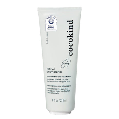 Cocokind Retinol Körpercreme – Verjüngende Pflege für alle Hauttypen, inklusive empfindlicher Haut, parfümfrei, tierversuchsfrei, vegan, 237 ml