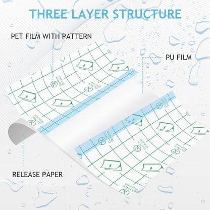 Tattoo Nachsorge wasserdichte Bandagen für Schwimmen Second Skin Tattoo Abdeckung Pflaster, 50 Stück 9,9×9,9 cm wasserdichte Bandagen nach Operationen, Wundversiegelung, transparente Folienverbände, transparente Pflaster