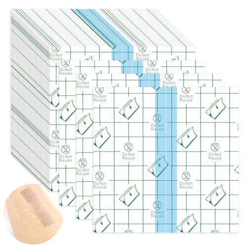 Tattoo Nachsorge wasserdichte Bandagen für Schwimmen Second Skin Tattoo Abdeckung Pflaster, 50 Stück 9,9×9,9 cm wasserdichte Bandagen nach Operationen, Wundversiegelung, transparente Folienverbände, transparente Pflaster