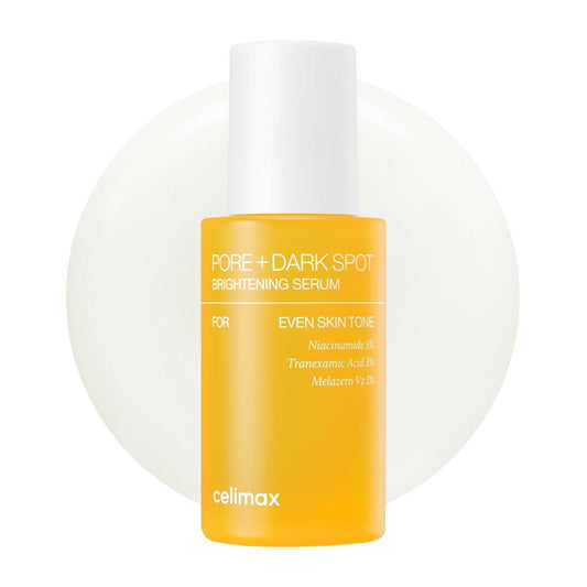 celimax Poren + Dunkle Flecken Aufhellendes Serum 30ml | Gel-ähnliches Serum für vergrößerte Poren mit Niacinamid, Tranexamsäure, Porenverkleinerer, nicht reizend, feuchtigkeitsspendend, für empfindliche Haut, Hyperpigmentierung