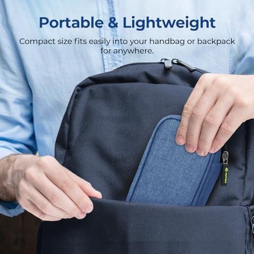 AUVON Insulin Pen Kühltasche für Reisen mit 2 * 90g TSA-zugelassenen Kühlakkus, isolierte Kühltasche für Diabetikerzubehör, kompakt für Alltag und Reisen