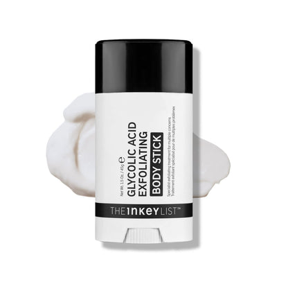 The INKEY List Glykol-Säure Exfoliating Body Stick – Tiefenpeeling für raue, unebene Haut, ohne Duftstoffe, gegen Keratosis Pilaris & eingewachsene Haare, für alle Hauttypen