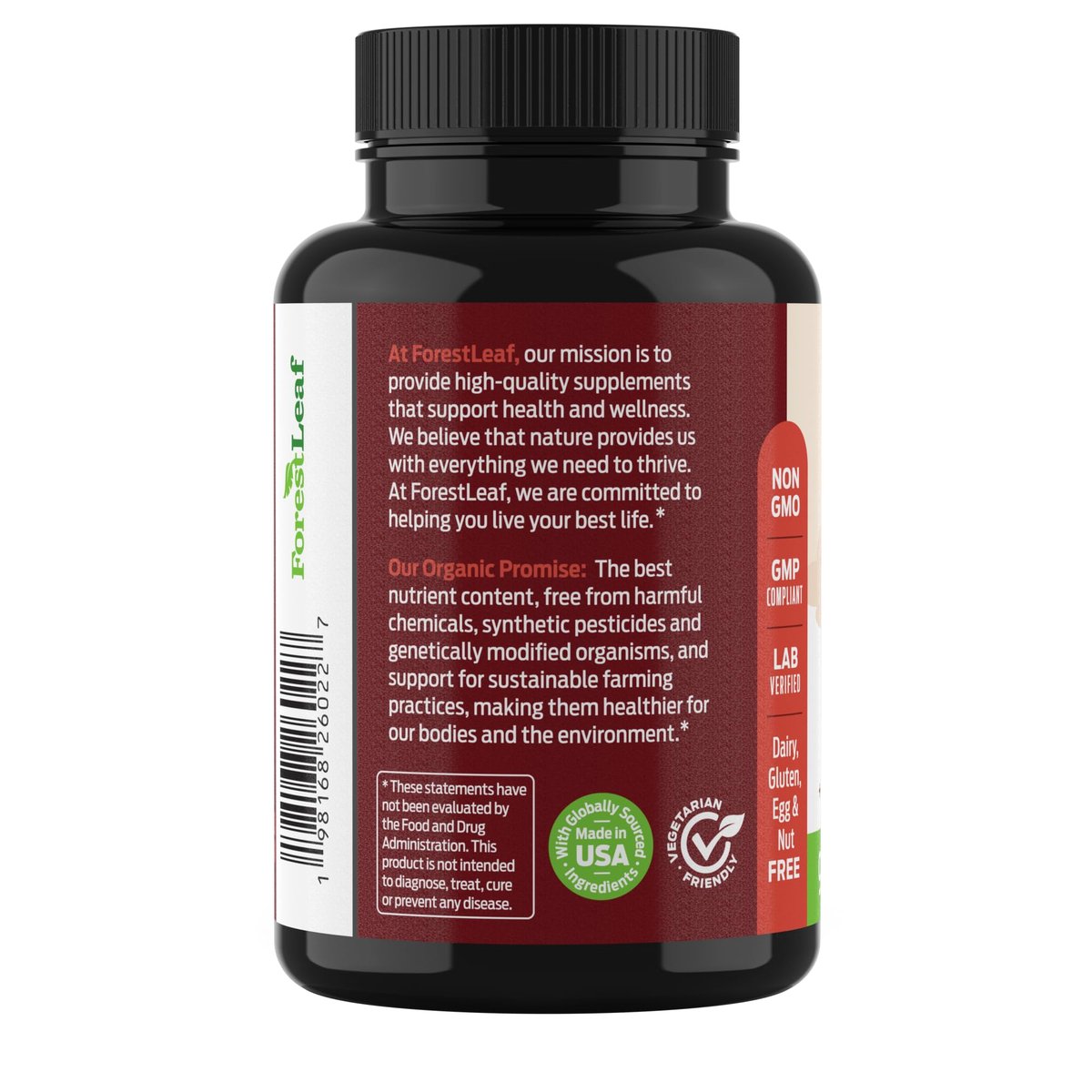 ForestLeaf Bio-Irische Seemoos Kapseln | 2100mg Roh-Seamoos Pillen mit Burdock, Bladderwrack für Verdauungs-, Atemwegs- und Immununterstützung | 90 vegane Kapseln