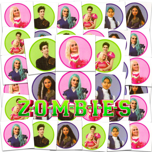 Disney Zombies Tattoos Party Favors Bundle – 72 temporäre Tattoos für Kinder, Jungen und Mädchen (Disney Zombies Partyzubehör)