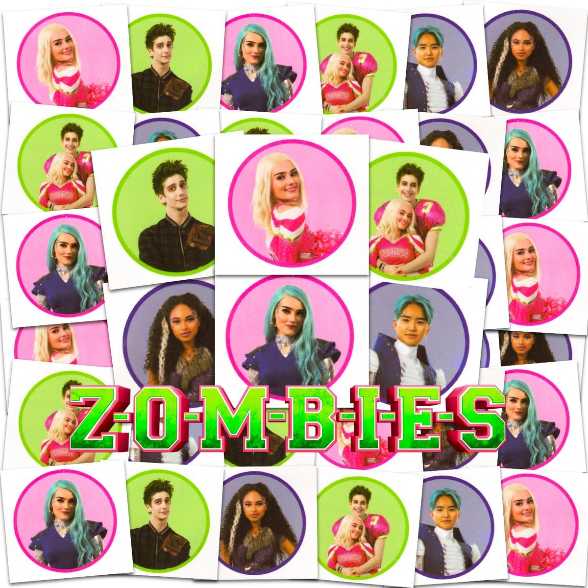 Disney Zombies Tattoos Party Favors Bundle – 72 temporäre Tattoos für Kinder, Jungen und Mädchen (Disney Zombies Partyzubehör)