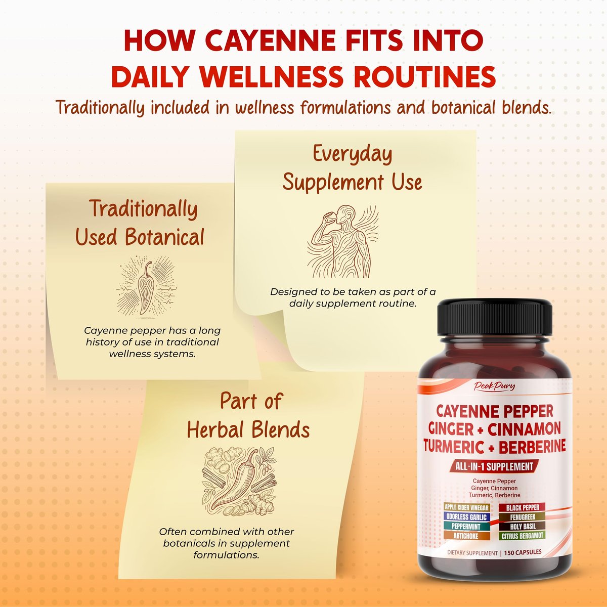 Cayenne Pfeffer Ingwer Kurkuma Berberin – Verdauung & Darmgesundheit Unterstützung, 150 Kapseln