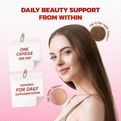 PEAKPURY Collagen Biotin Resveratrol Saw Palmetto – Haut- und Gelenkunterstützung, 150 Kapseln