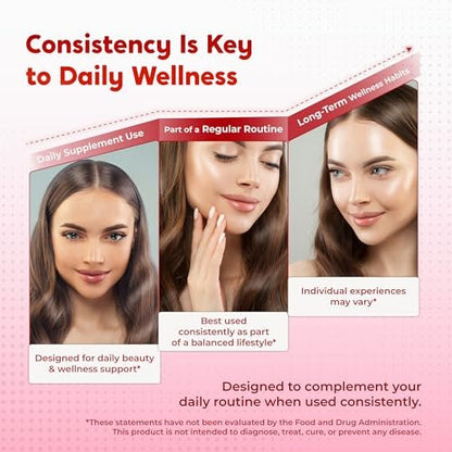 PEAKPURY Collagen Biotin Resveratrol Saw Palmetto – Haut- und Gelenkunterstützung, 150 Kapseln