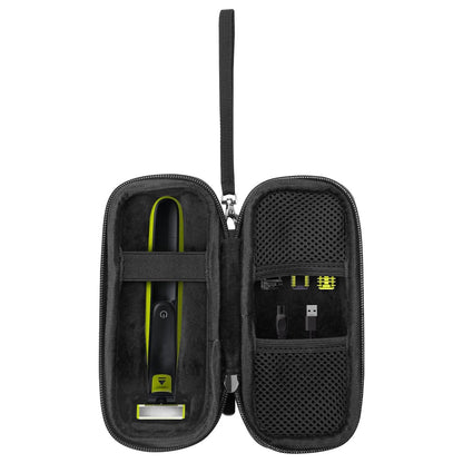 Linkidea Rasierer Aufbewahrungsetui - Tragbare Reise-Rasierertasche für Ersatzklingen und Zubehör, passend für QP2520, QP2530, QP2630 (Schwarz), SHC16-01