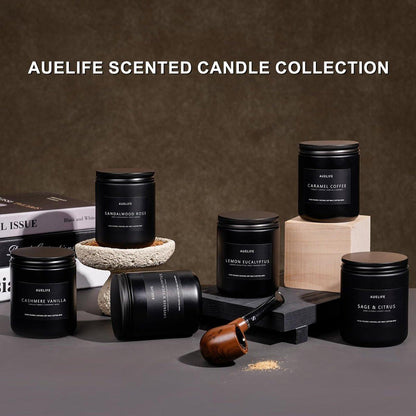 Karamell-Kaffee Duftkerze | Herrenduftkerzen für Zuhause, Geschenkideen für Frauen und Männer - Sojakerze für Wohnraum - Aromatherapie-Geschenk für Männer - 200g mit 50 Stunden Brenndauer
