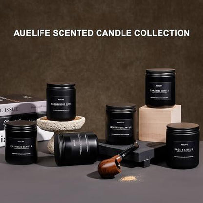 Karamell-Kaffee Duftkerze | Herrenduftkerzen für Zuhause, Geschenkideen für Frauen und Männer - Sojakerze für Wohnraum - Aromatherapie-Geschenk für Männer - 200g mit 50 Stunden Brenndauer