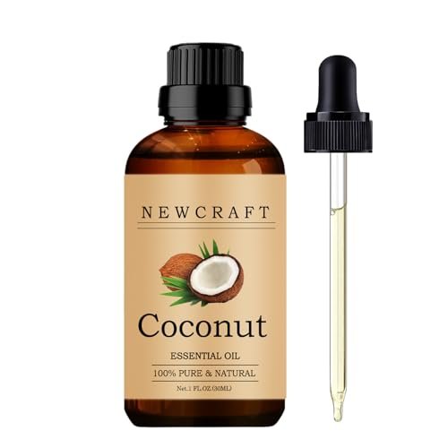 Kokosnuss Ätherisches Öl, 100% rein und natürlich, 30 ml – für Aromatherapie Diffuser