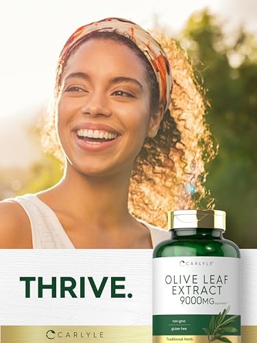 Carlyle Olivenblattextrakt 750 mg | 100 Kapseln | Mit Oleuropein | Nicht-GVO, Glutenfrei