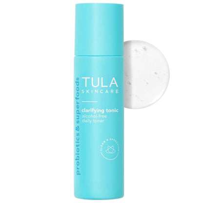 TULA Skin Care Klärender Toner – Alkoholfreies Gesichtswasser mit Hamamelis und Niacinamid, 5,07 Fl. Oz.