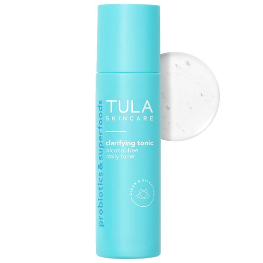 TULA Skin Care Klärender Toner – Alkoholfreies Gesichtswasser mit Hamamelis und Niacinamid, 5,07 Fl. Oz.