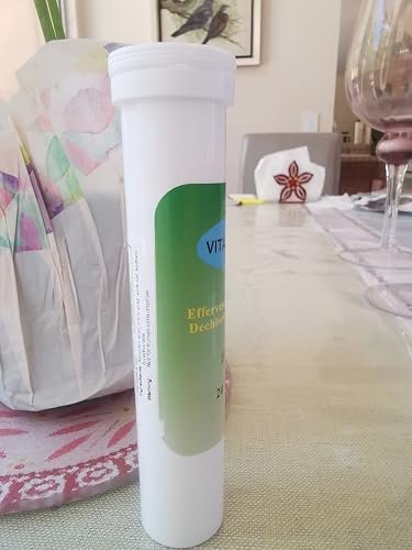 Vitamin C Bade-Tabletten zur Dechlorierung – 1000mg Brausetabletten für trockene, juckende & empfindliche Haut – Entfernt Chlor, macht Wasser weicher für Haut & Haar – 20 Tabletten