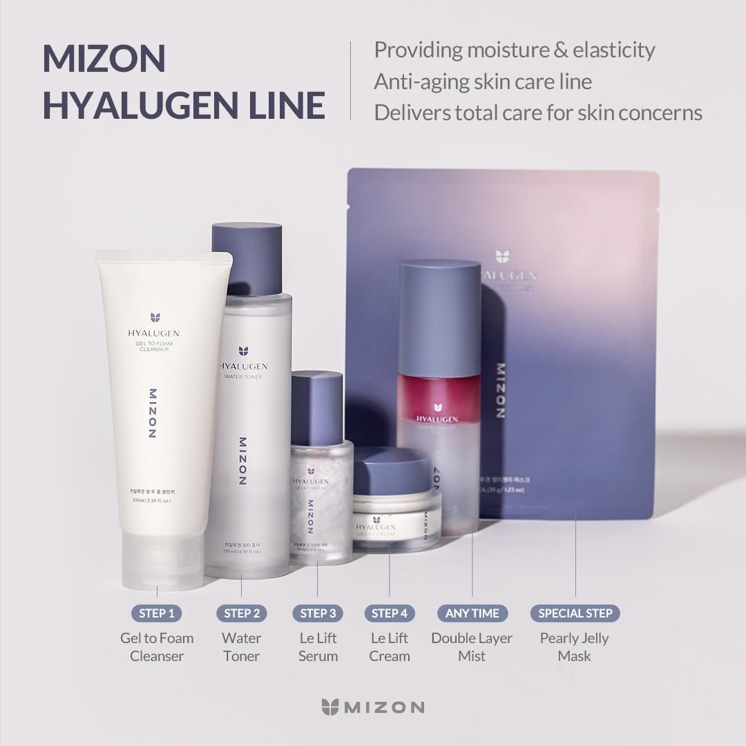 MIZON Hyalugen Le Lift Cream – Hyaluronsäure & Meerescollagen – Tiefenhydratation & jugendliche Haut – Koreanische Gesichtspflege (50 ml)