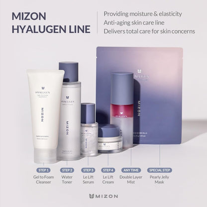 MIZON Hyalugen Le Lift Cream – Hyaluronsäure & Meerescollagen – Tiefenhydratation & jugendliche Haut – Koreanische Gesichtspflege (50 ml)
