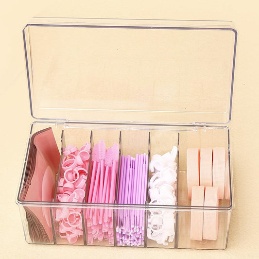 MoyRetty Acryl-Wimpernverlängerungs-Organizer, Große Kapazität Aufbewahrungsbox für Wimpernverlängerungszubehör, Ordnung für Ihre Wimpernprodukte (Transparent)
