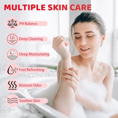 2er-Pack Yoni Wash, natürliche Damenhygiene für pH-Balance, Yoni Körperwäsche für Intimpflege, Feuchtigkeitsspendend, Geruchsentfernung, Erdbeerduft