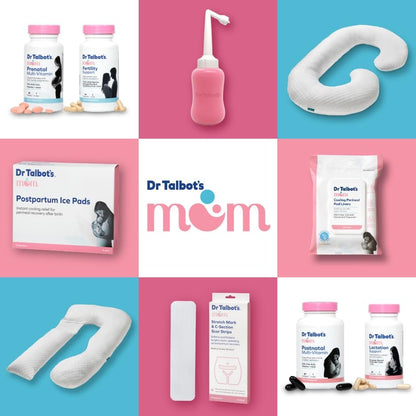 Dr. Talbot's Mom Postpartale Eispads zur Schmerzlinderung – 8er-Pack – 2-in-1 saugfähige Wochenbettpads für Frauen nach der Geburt