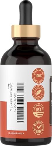 Carlyle Lugols Iodlösung 2% | 118 ml (1 Packung) | Kaliumiodid und Iodlösung 2% flüssige Tropfen