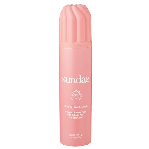 sundae Whipped Shower Foam Erdbeeren & Sahne Schaumdusche 265ml mit Kakadupflaume & Fingerlimette