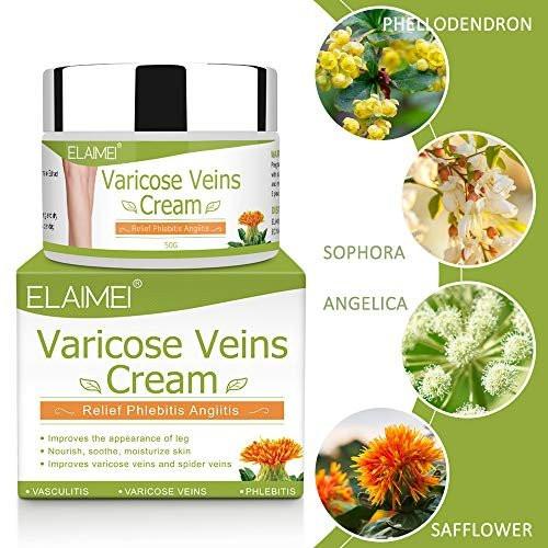 Krampfadern-Creme – Reduziert Krampfadern, Besenreiser und Schweregefühl – Lindert Phlebitis – Verbessert das Erscheinungsbild der Beine – 2er-Pack