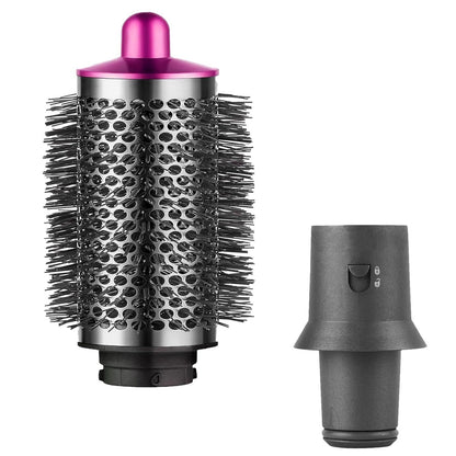 Große runde Volumenbürste für Dyson Airwrap und Haartrockner mit Adapter