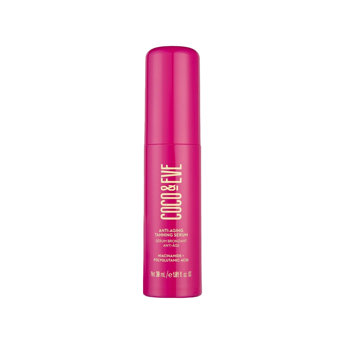 Coco & Eve Anti-Aging Tanning Serum – Gesichtsbräuner mit Anti-Aging-Wirkung für einen natürlichen, feuchtigkeitsspendenden Glow